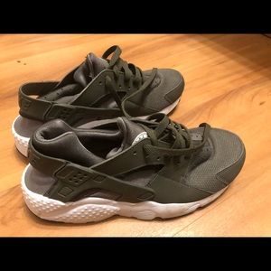 Green Nike huaraches